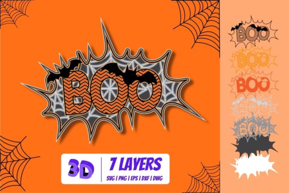 3D Boo SVG: Elevating Halloween Creativity with Multi-Format Digital Assets