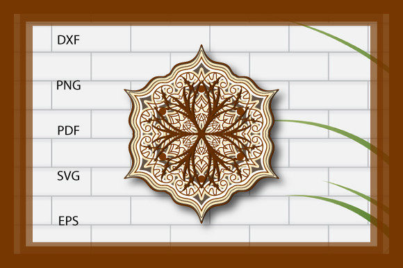 3D Decorative Mandala SVG
