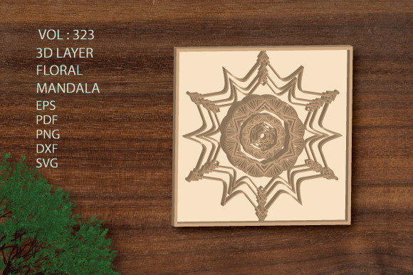 3d Mom s Layer Mandala SVG Bundle Floral