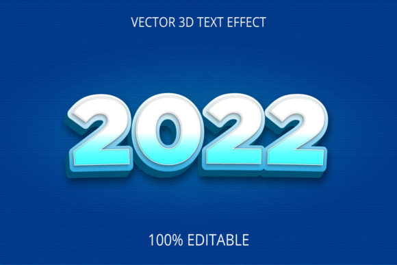 3D Text Effect 2022: Mastering Modern Typography with Editable Vector Assets
