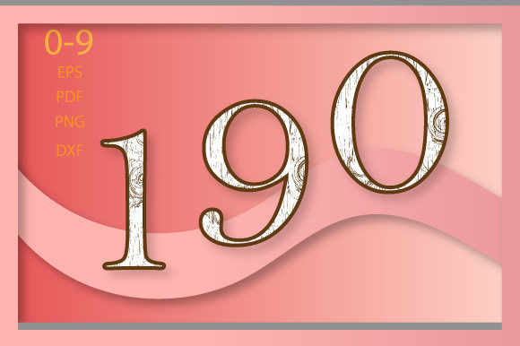 3d Wooden Texture Number Clipart SVG2