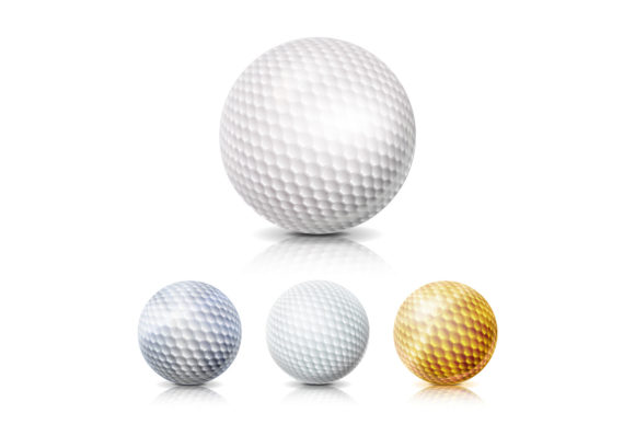 Golf Ball Set. 3D Realistic Vector: A Strategic Asset for Visual Clarity and Brand Precision
