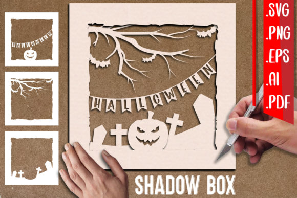 Halloween Shadow Box 3D - Papercut: A Detailed Evaluation of Digital Layered Designs for Seasonal Decor