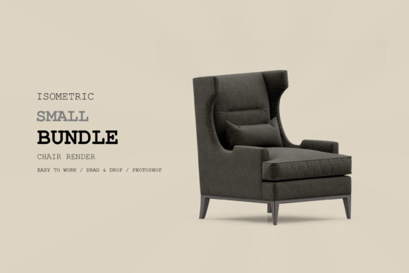 Isometric Armchair 3D Rendering Pac 133