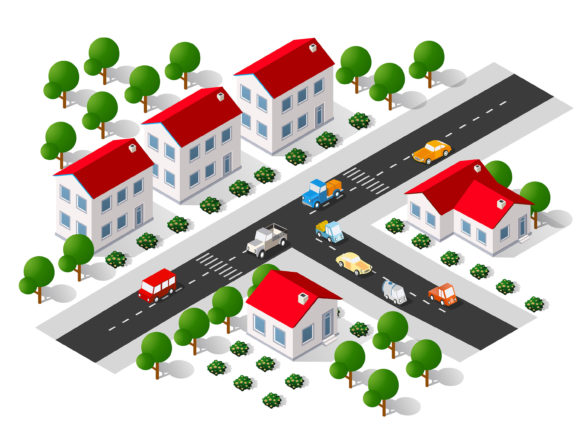 Lifestyle Scene Urban Isometric 3D Illus: Strategic Visual Assets for Modern Design and Gaming