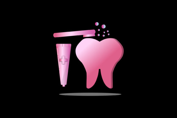 Medical Icon Pink 3d Toothbrush Health