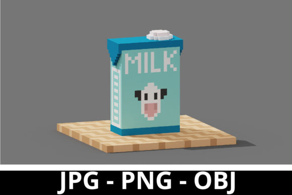 The Rise of 3D Rendering Milk Box Voxel Art in Modern Design Workflows