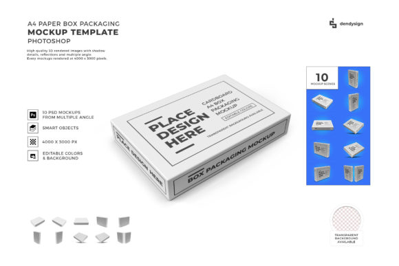 The Strategic Advantage of Using A4 Paper Box Packaging 3D Mockup Bundle in Modern Design Workflows