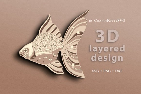 Unlocking the Potential of the Goldfish 3D Laser Cut Template for Multi-Material Crafting